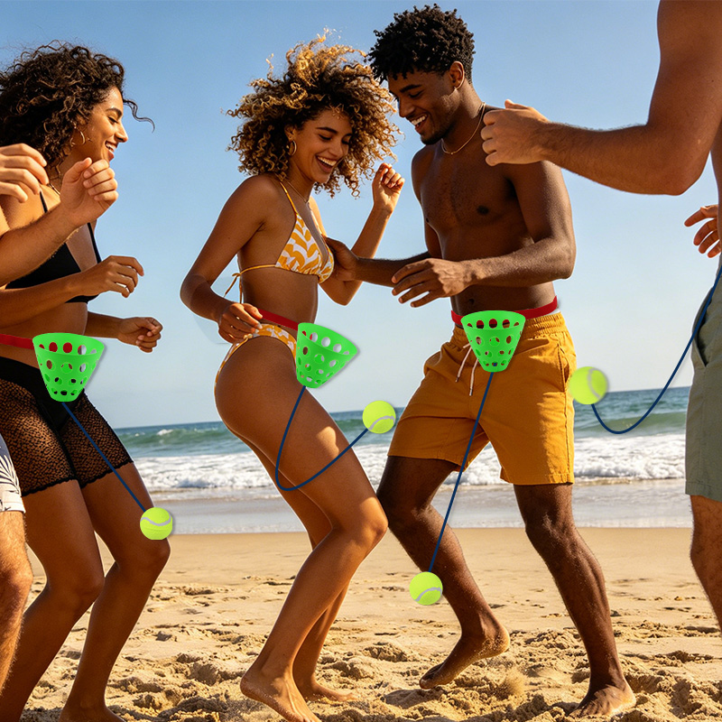 Party Games Engagement - 1/2/3Sets Swinging Game Hanging Ball Toss