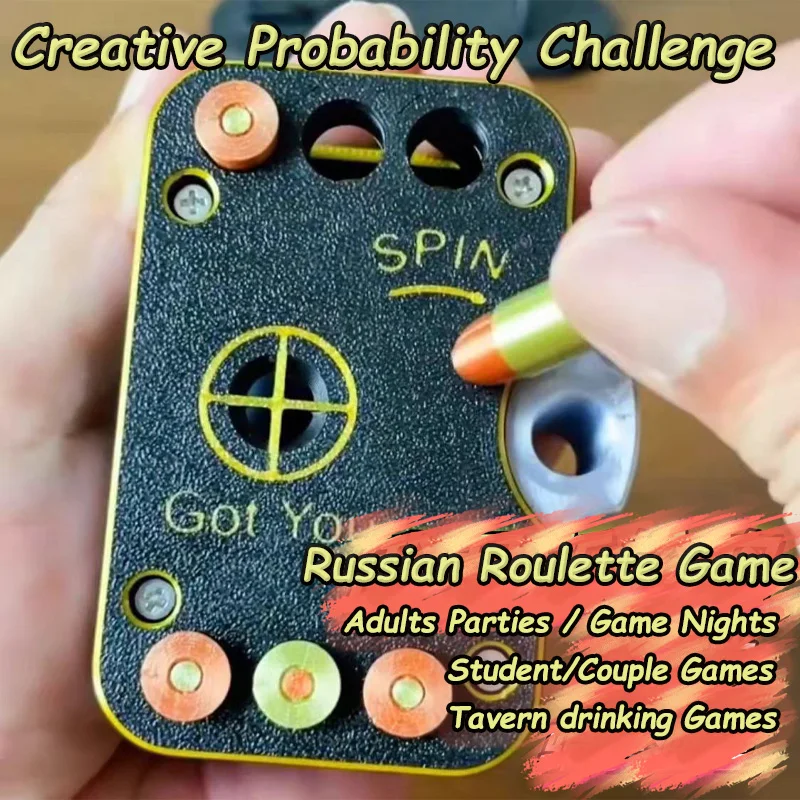 Party Games Adults Drinking - Russian Probability Challenge Roulette Game Toy