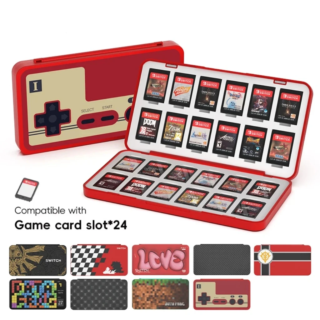 Party Games Nintendo - DATA FROG 24-in-1 Game Card Holder