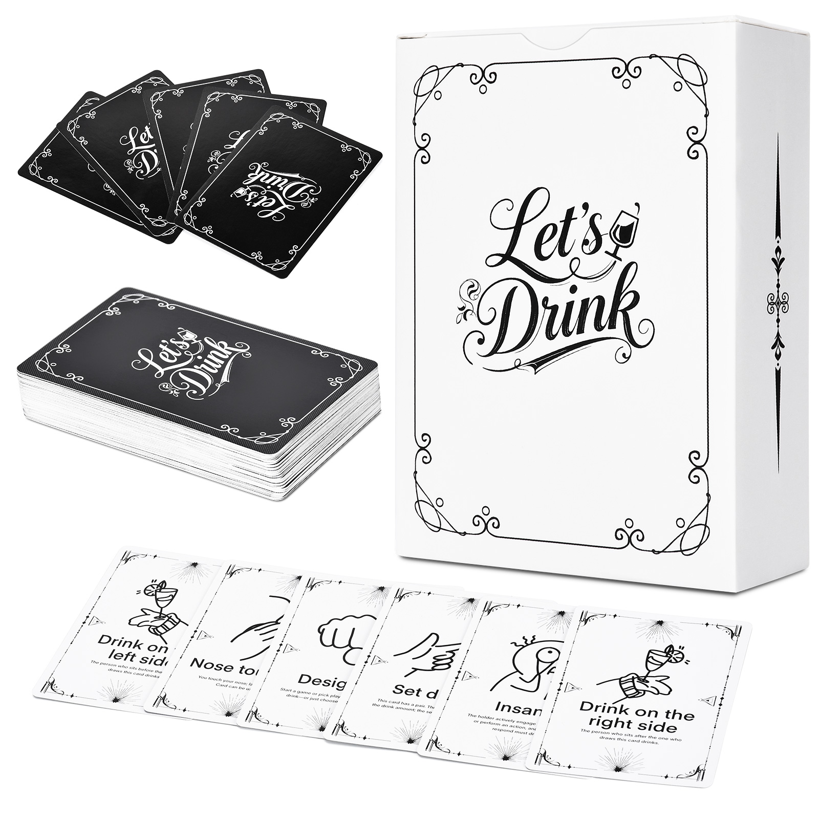 Party Games App - Adult Drinking Game Cards – 52