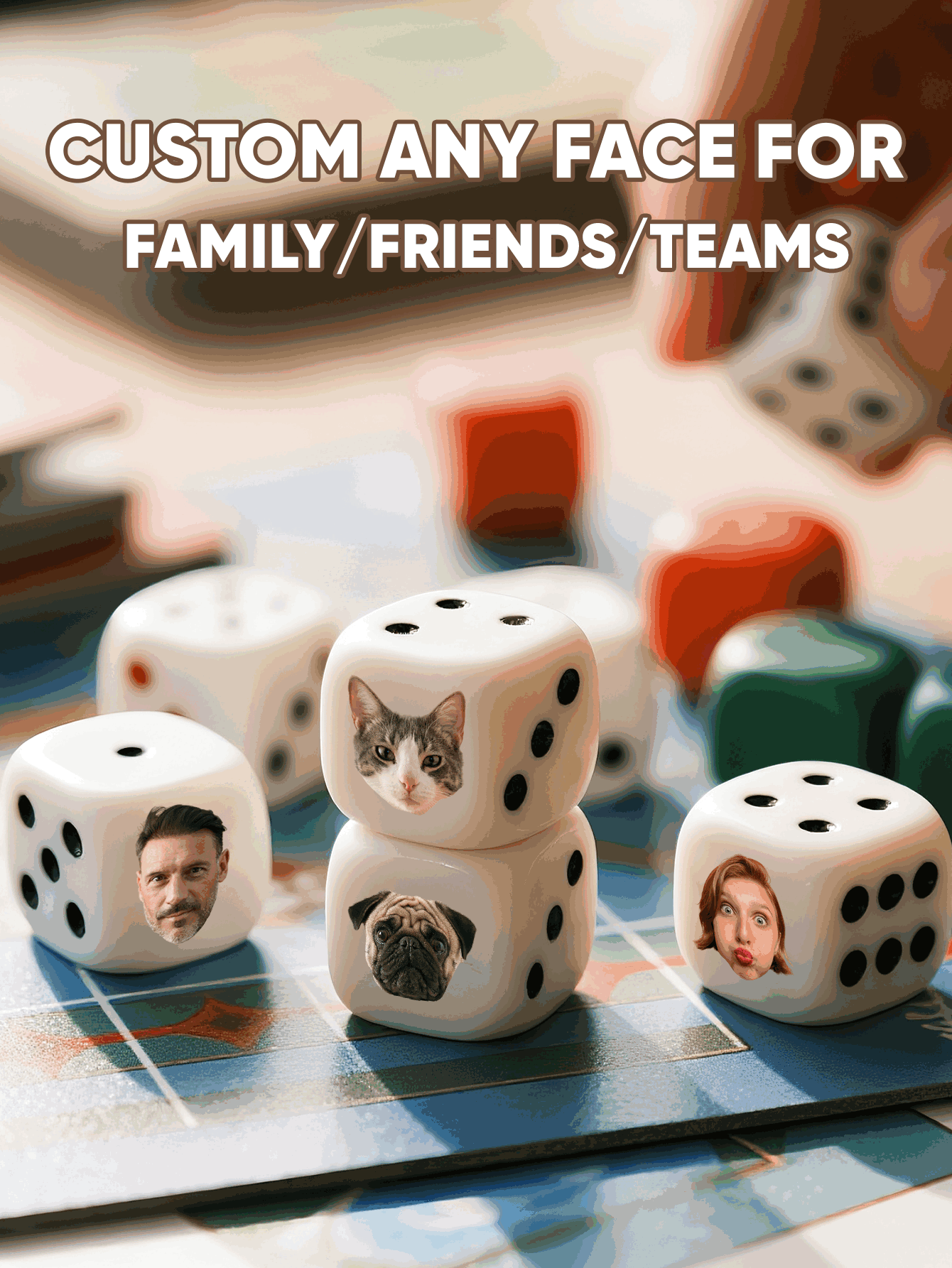 Custom Face Dice Personalized  - Party Games Engagement recension och pris