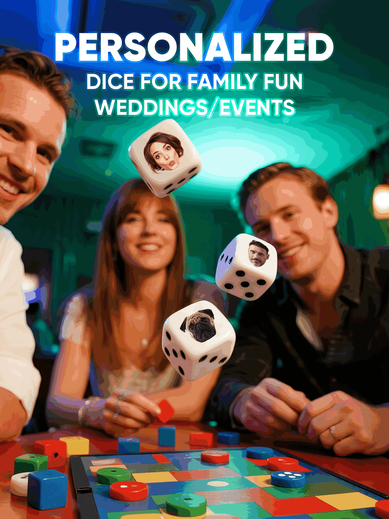 Custom Face Dice Personalized  - Party Games Engagement recension och pris