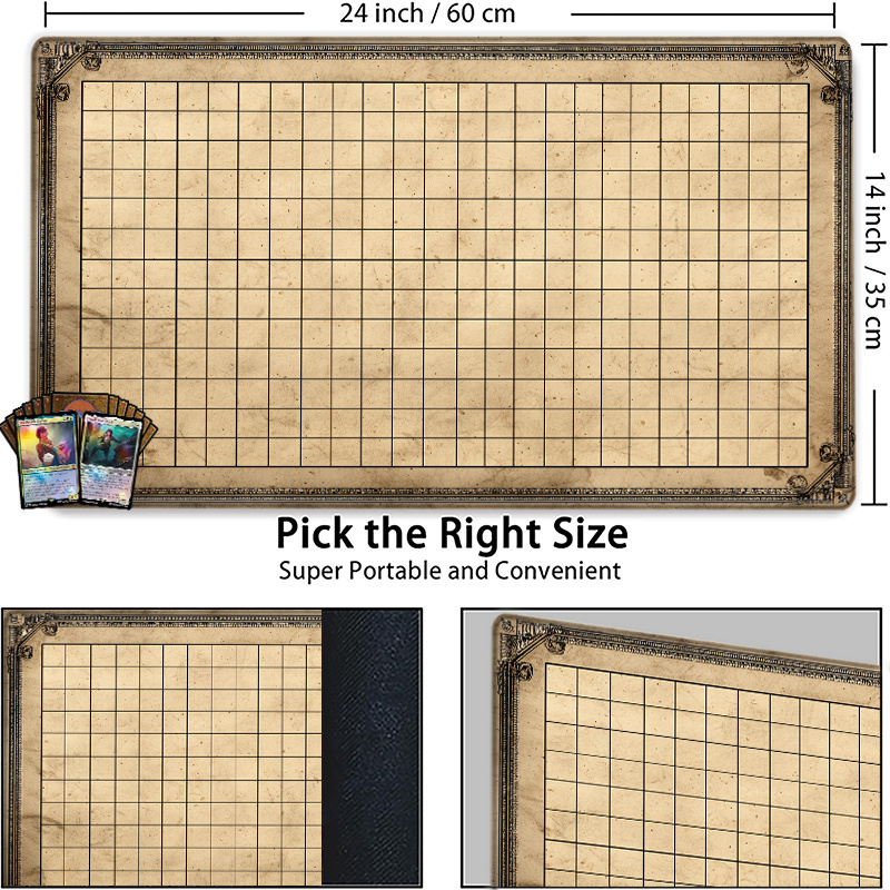 Vintage Grid Tabletop Game Mat - Party Games Simple recension och pris