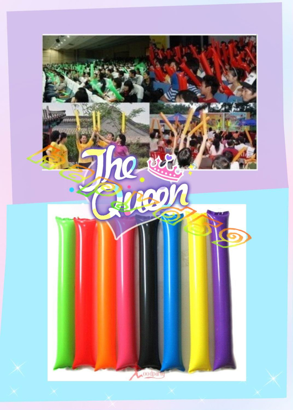 100pcs 60cm clapper ballon bea - Party Games Engagement recension och pris
