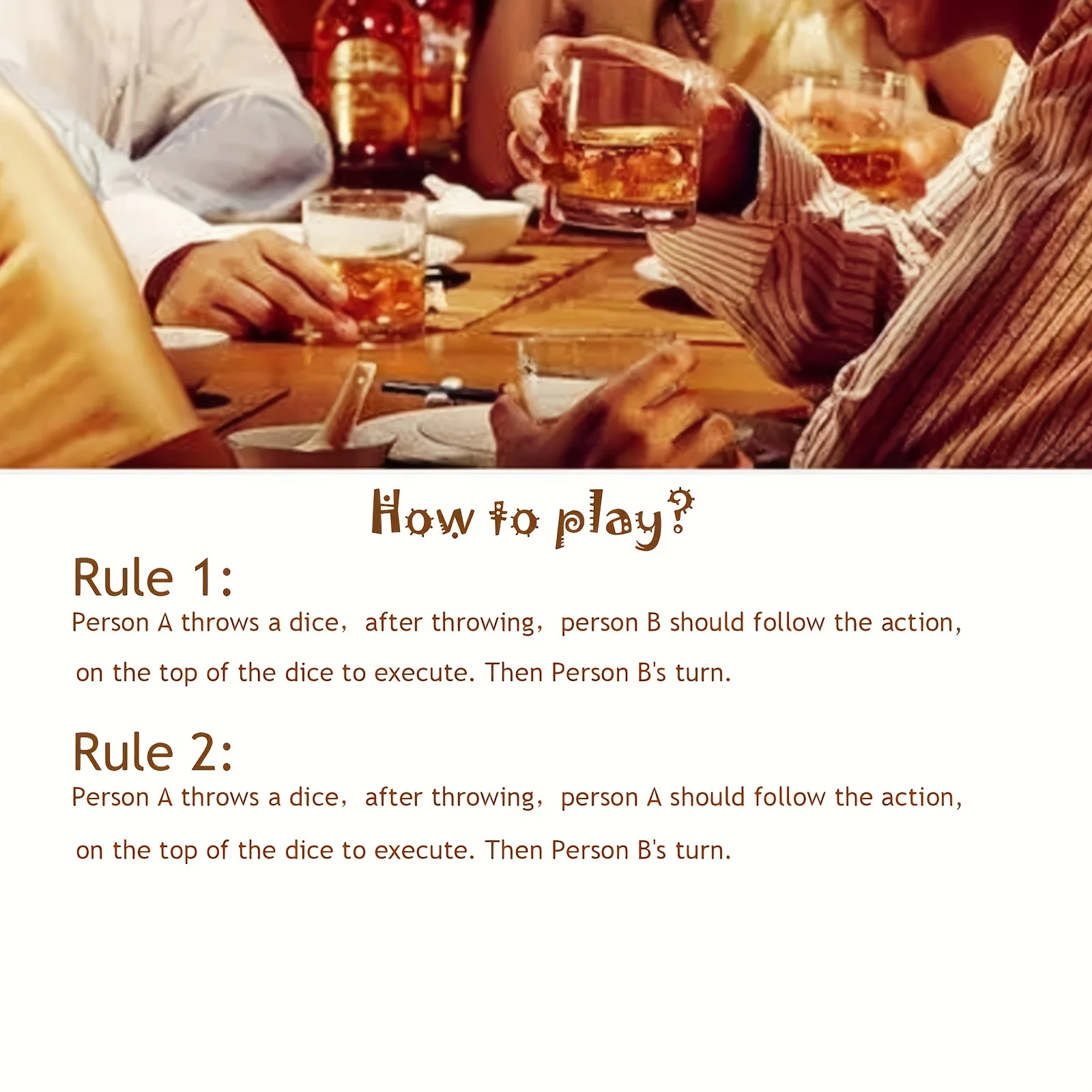 Adult Party Instruction Dice S - Party Games Adults Drinking recension och pris