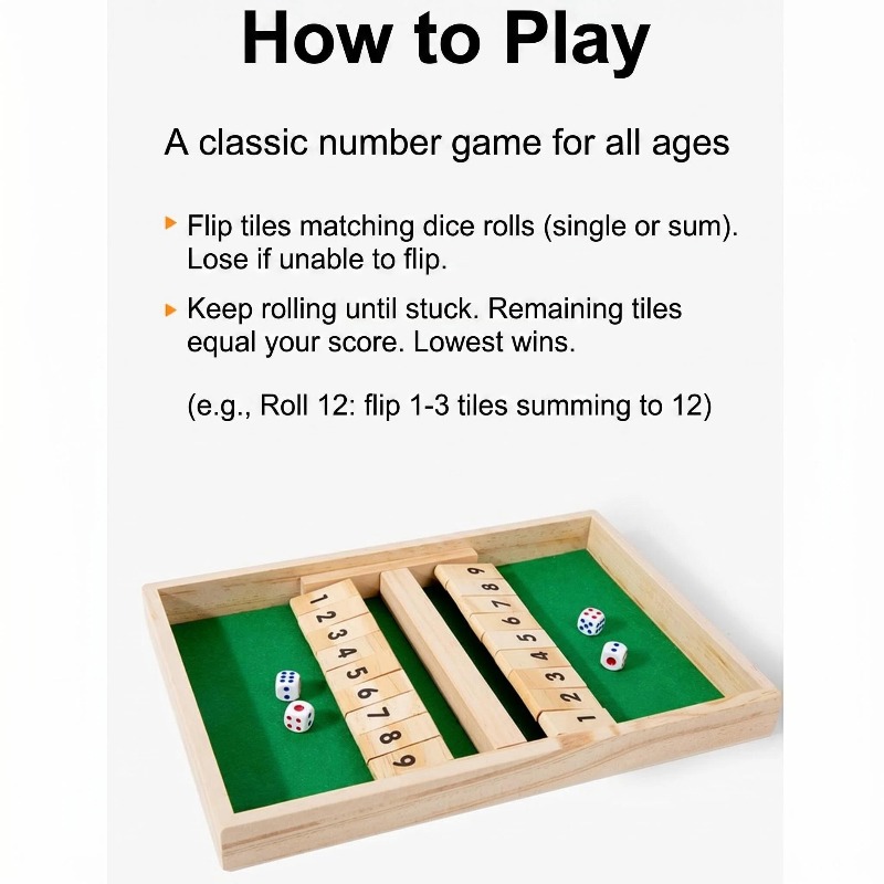 Arithmetic Dice Board Game9/12 - Party Games Adults Drinking recension och pris