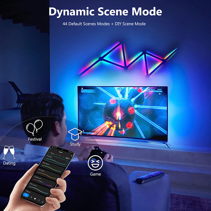 Smart RGB Wall Lamp, Bluetooth - Party Games App recension och pris