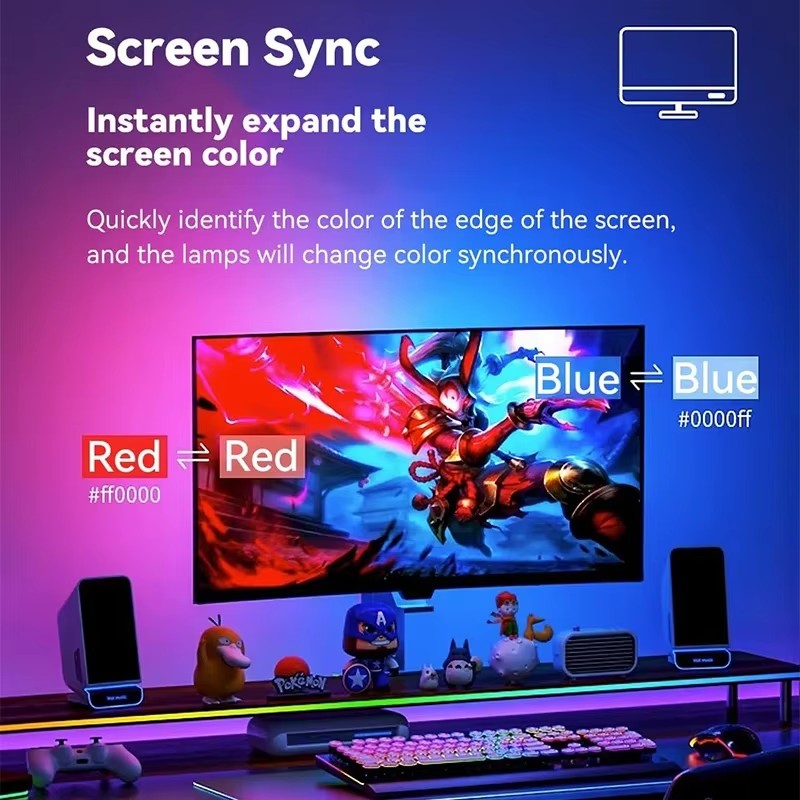 RGB Gaming Lights Strip Monito - Party Games App recension och pris
