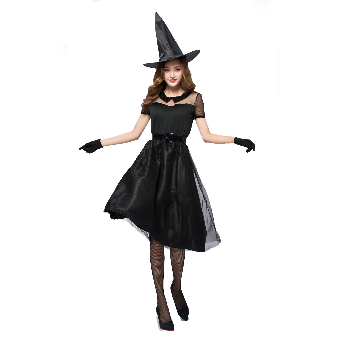 Halloween Black Veil Witch Cos - Party Games Simple recension och pris