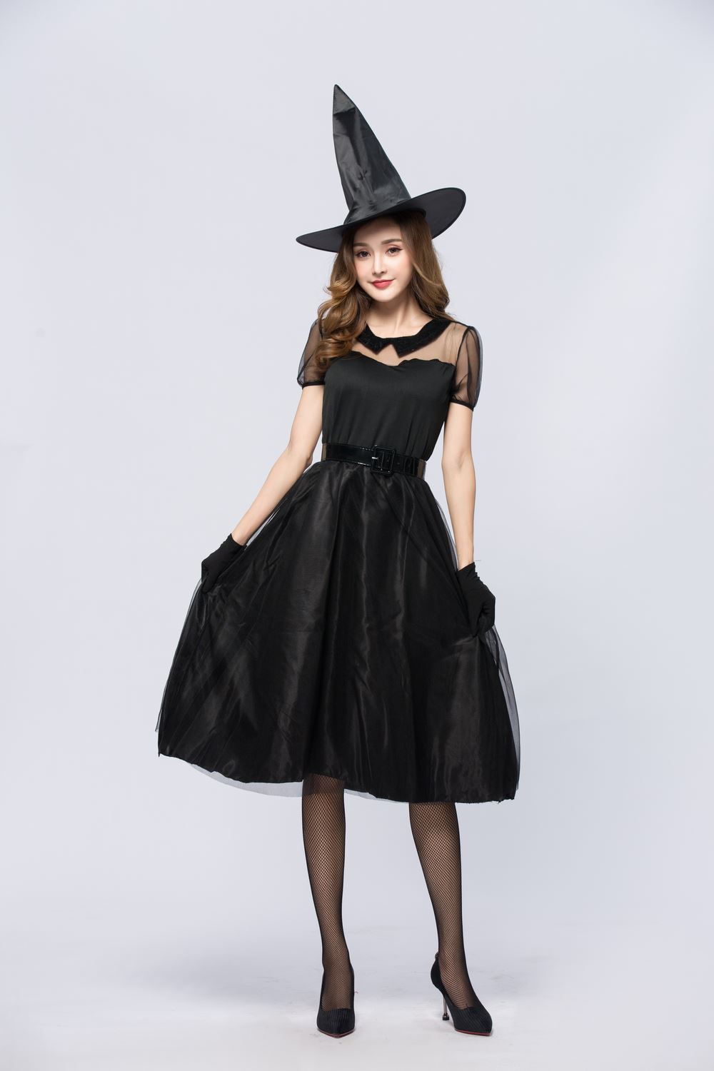 Halloween Black Veil Witch Cos - Party Games Simple recension och pris