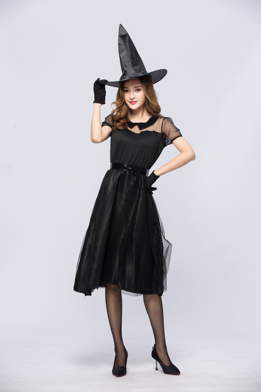 Halloween Black Veil Witch Cos - Party Games Simple recension och pris