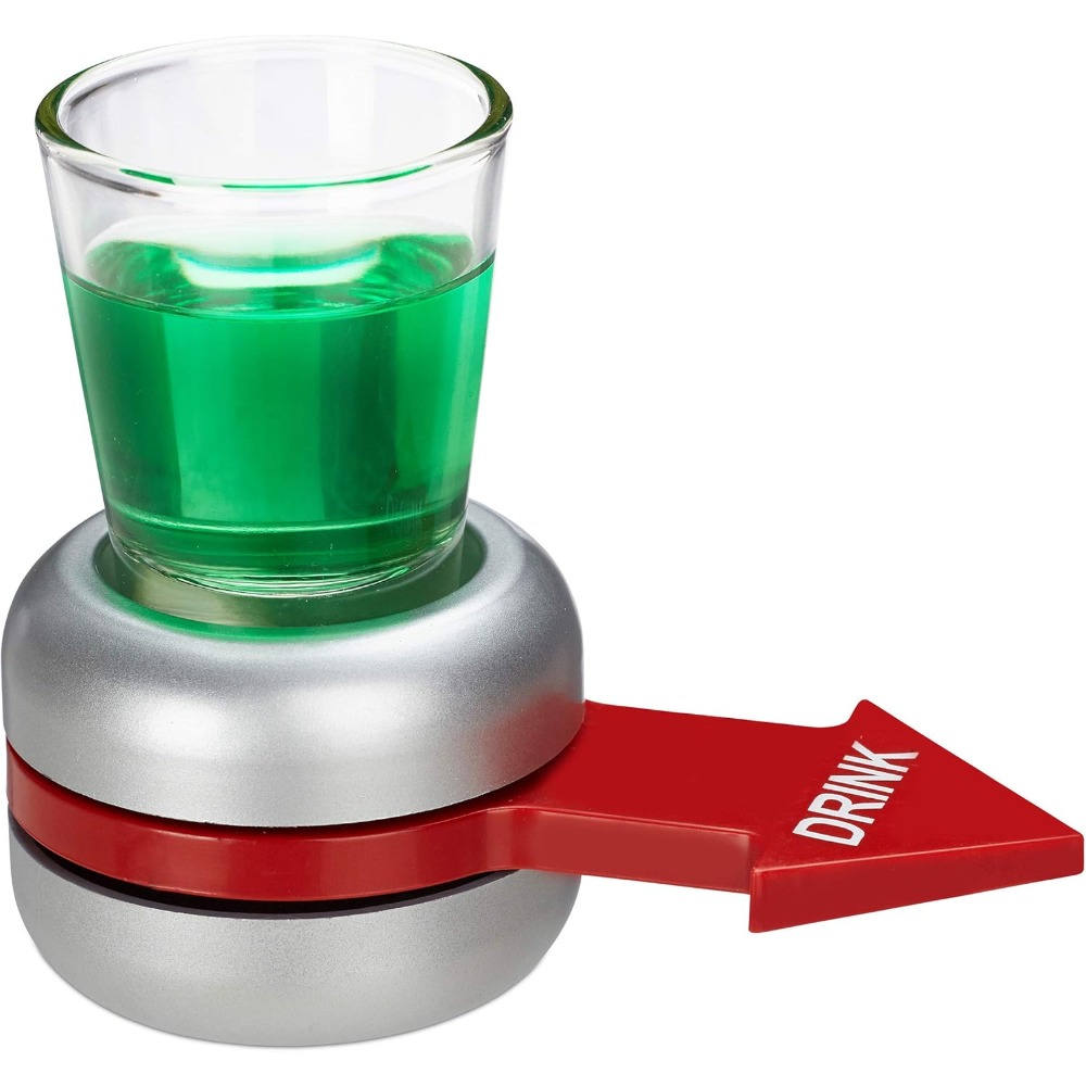 Relaxdays Drinking Game, Spin  - Party Games Adults Drinking recension och pris