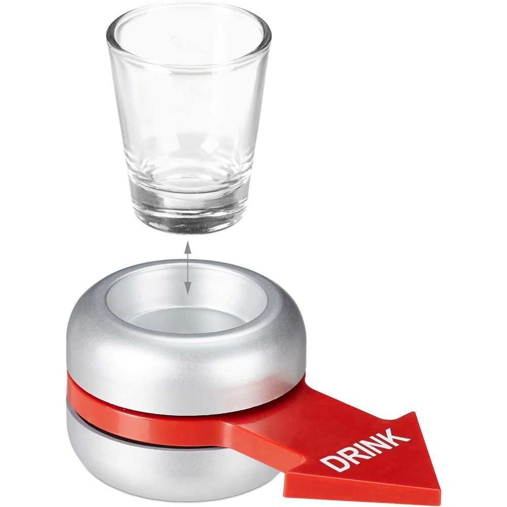 Relaxdays Drinking Game, Spin  - Party Games Adults Drinking recension och pris