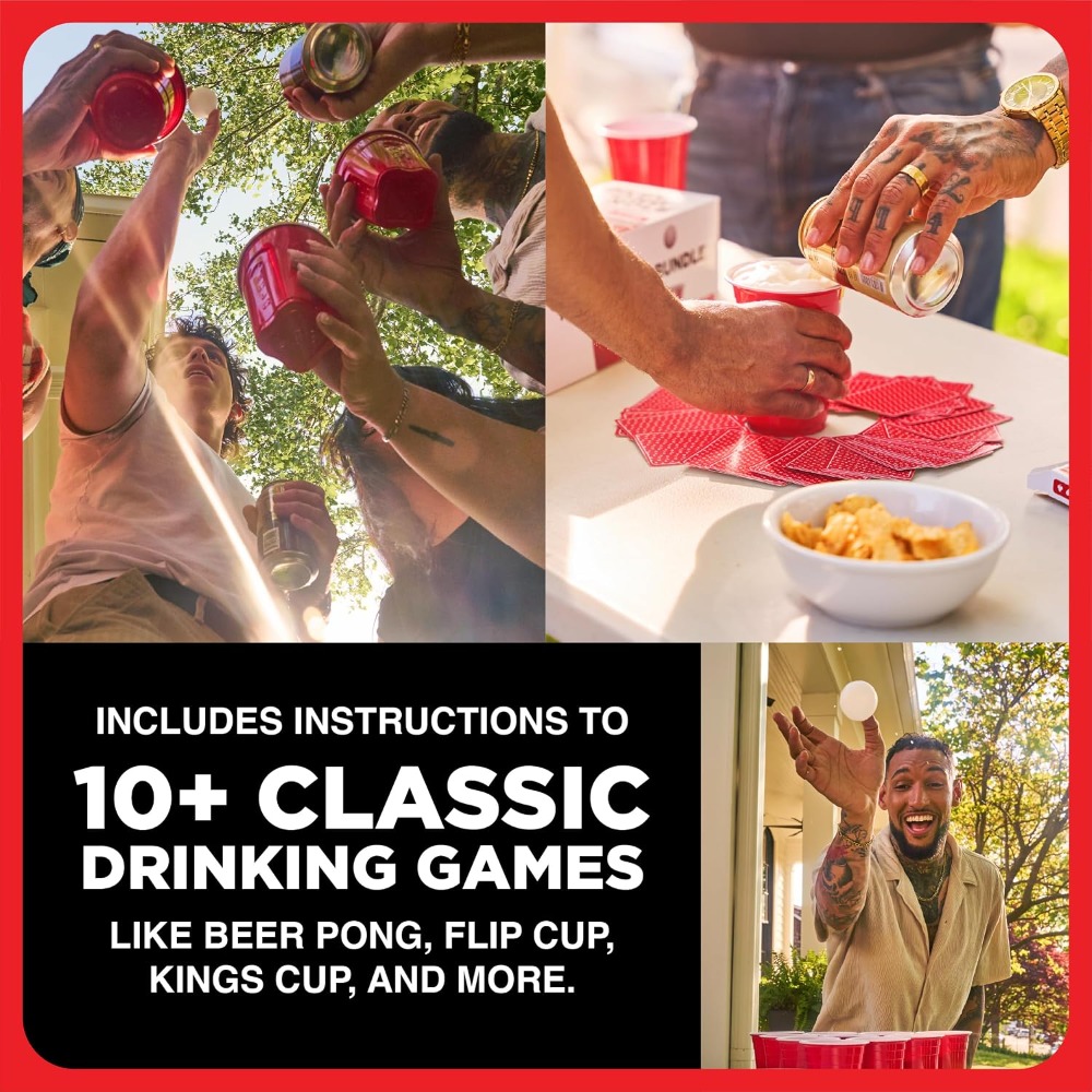 Drinking Pong Game Set with Di - Party Games Adults Drinking recension och pris