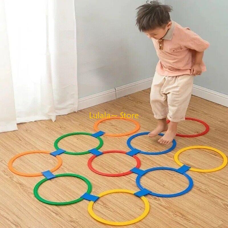 Y4QA Indoor Jump Hoops Set Fam - Party Games Physical recension och pris